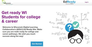 EdReady screenshot of Get ready WI Students for college and career page